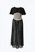 SHEER CORSET AND SKIRT SET