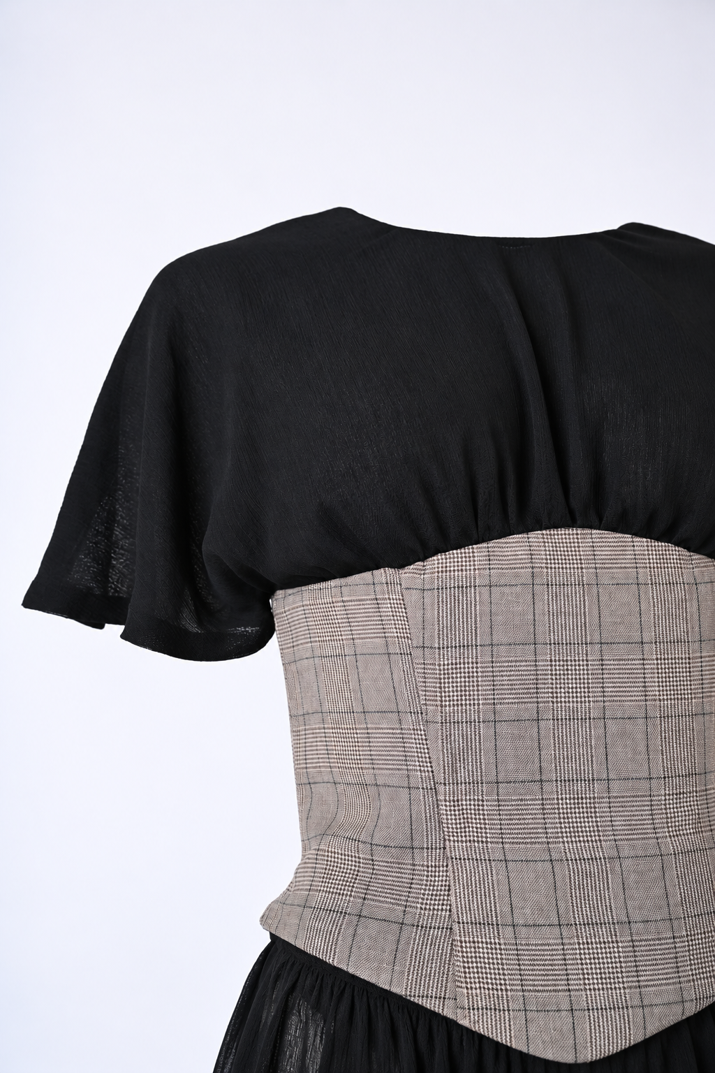 SHEER CORSET AND SKIRT SET