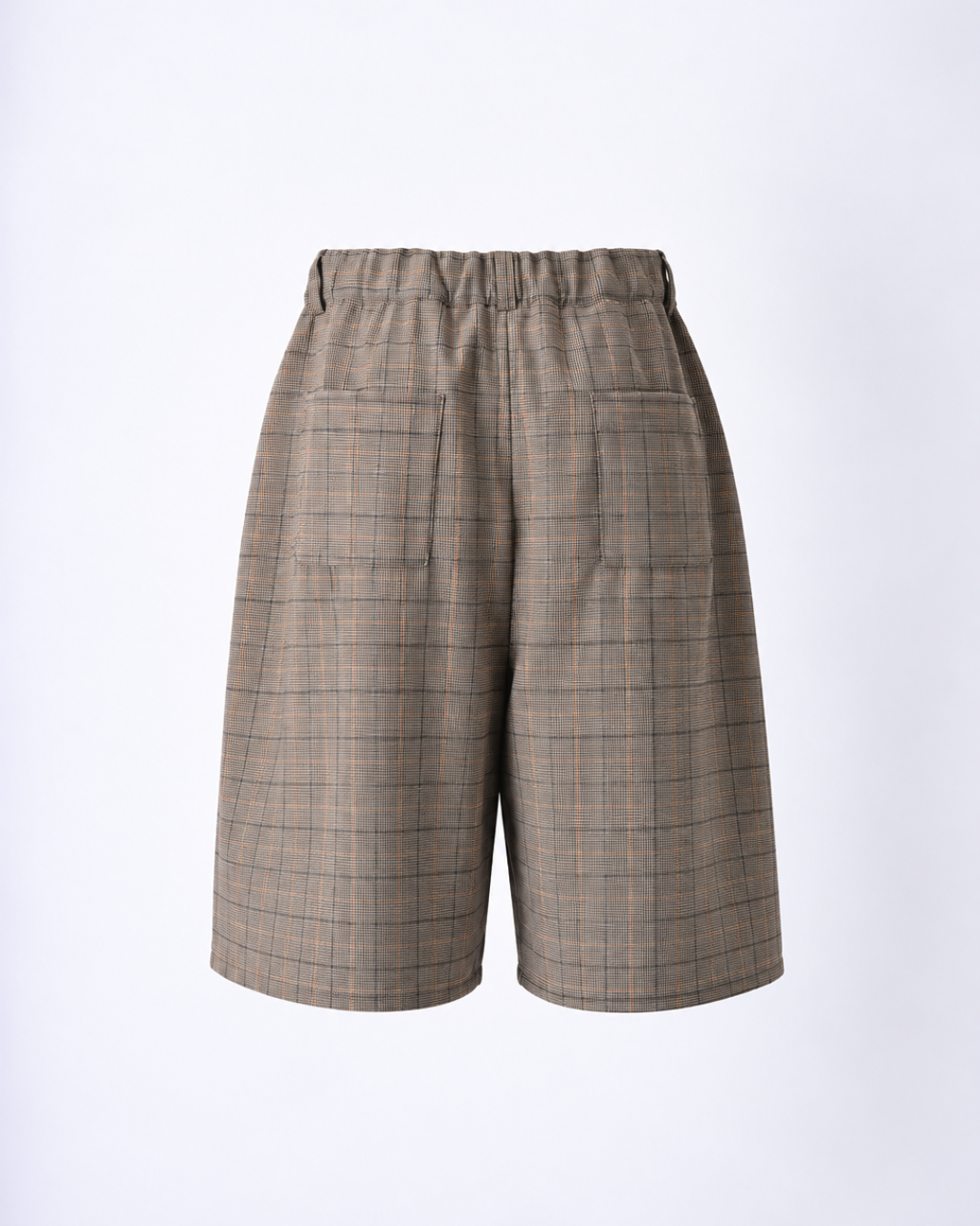 PLAID PLEATED SHORTS