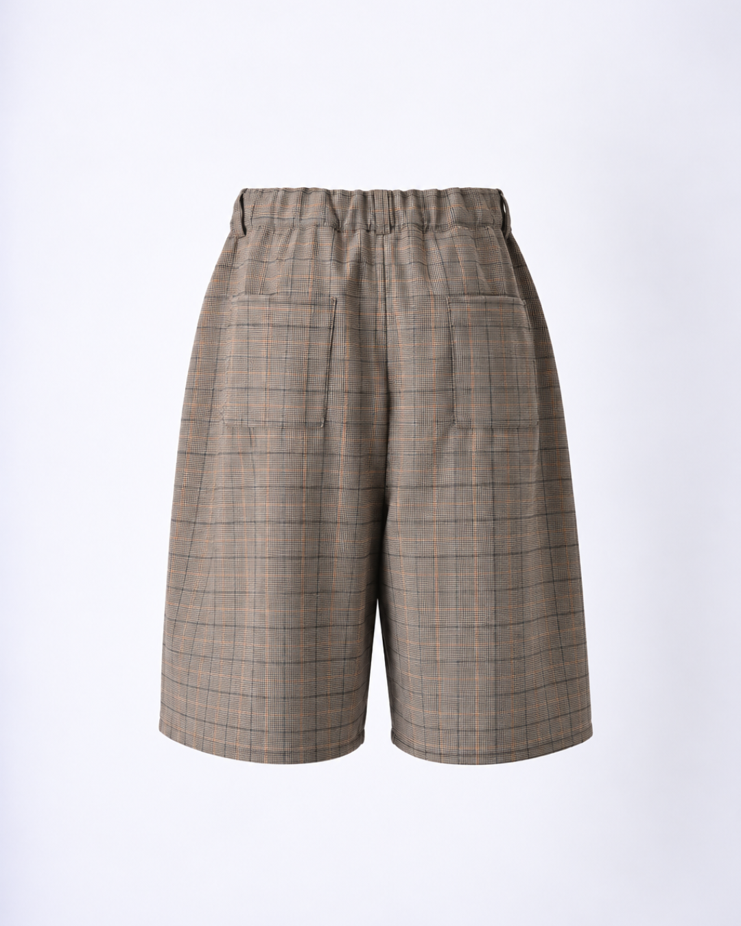 PLAID PLEATED SHORTS