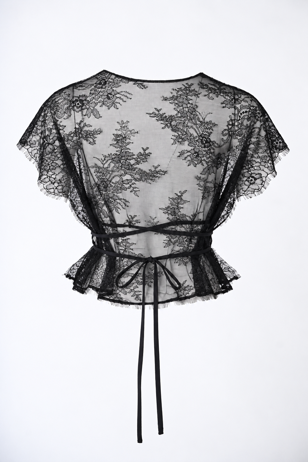 DETAILED BLACK LACE TOP